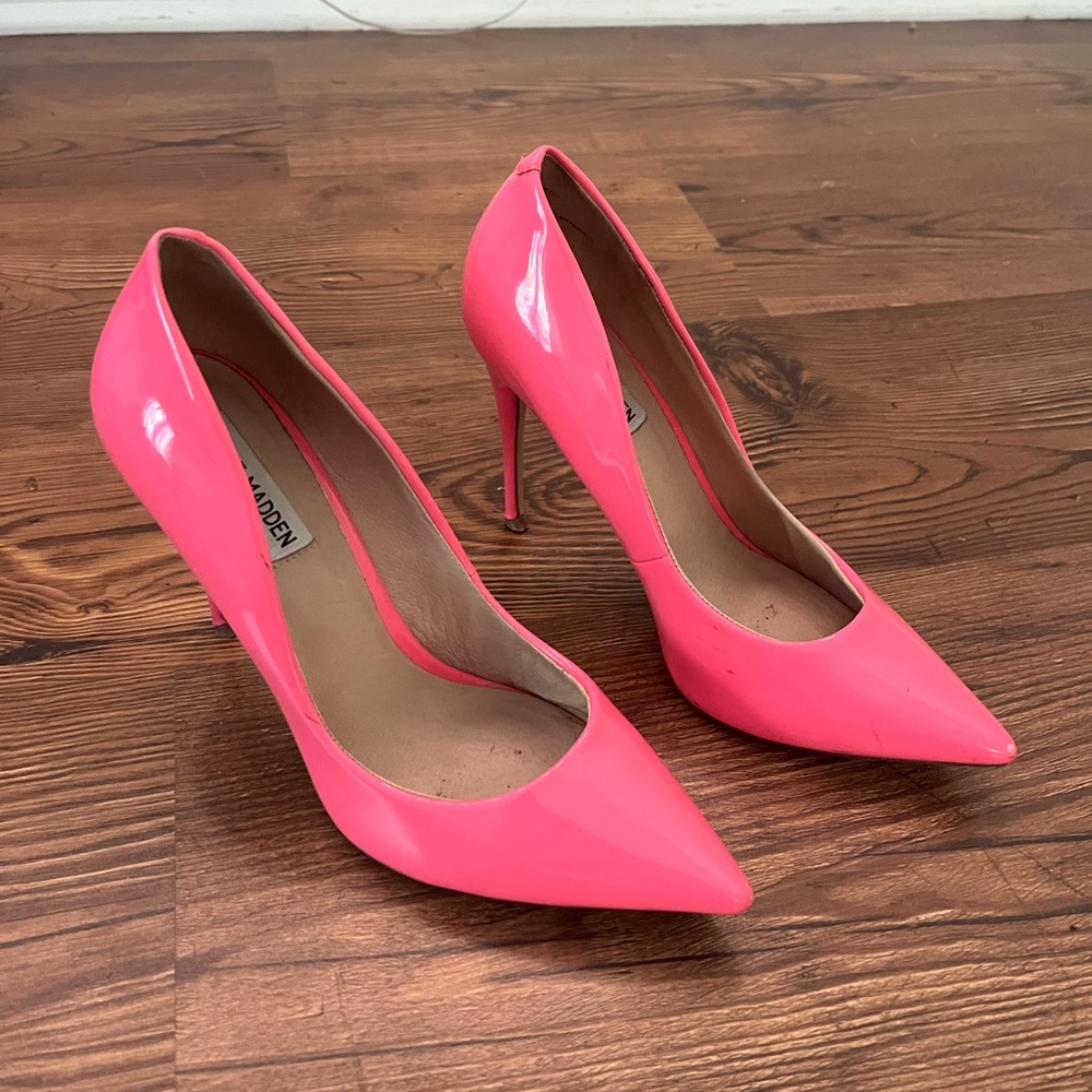 Steve Madden Pink Patent Leather Heels